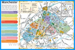 Туристическая карта Манчестера